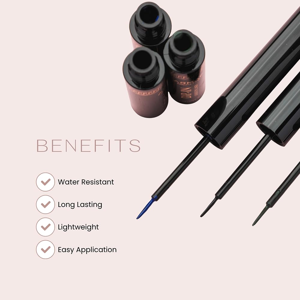 Armaf Beauté Dip-In Liquid Eyeliner – Long Lasting Liquid Eyeliner, Easy Application | Waterproof Eyeliner | Night, 4ml/0.13 fl.oz - Image 3
