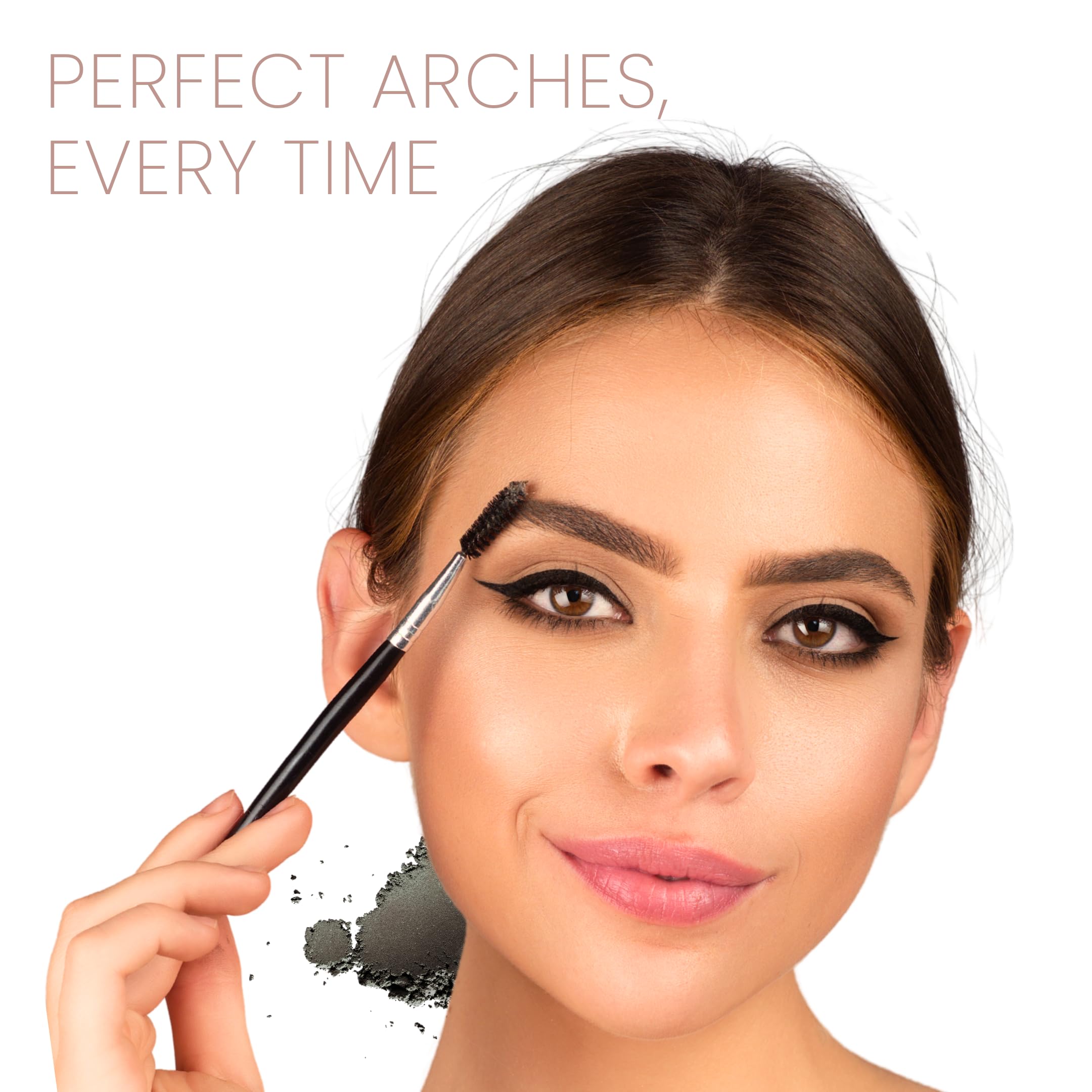 Armaf Beauté Enchanting Brow Eyebrow Duo - Dual Tone Eyebrow Powder Kit for Easy Application, Natural Look, Brow Powder | Expresso - Image 5