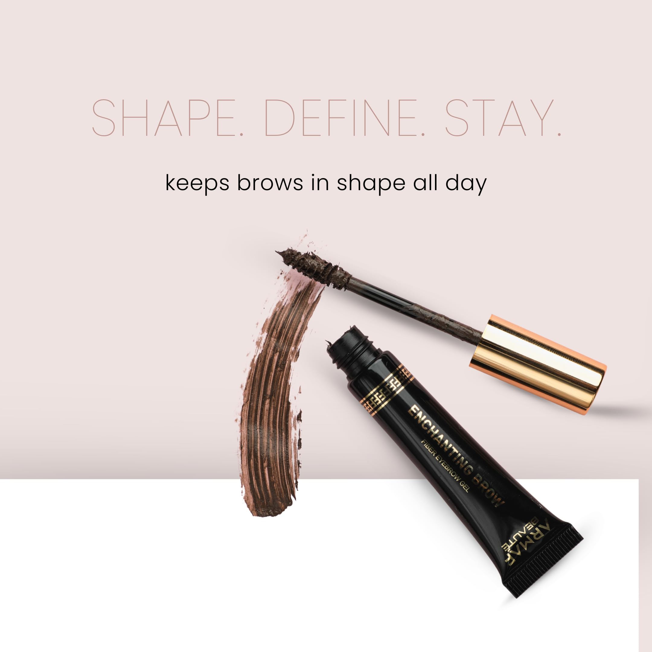 Armaf Beauté Enchanting Brow - Fiber Eyebrow Gel | Natural Finish, Precise Application, Lightweight | Dark Brown - Image 8