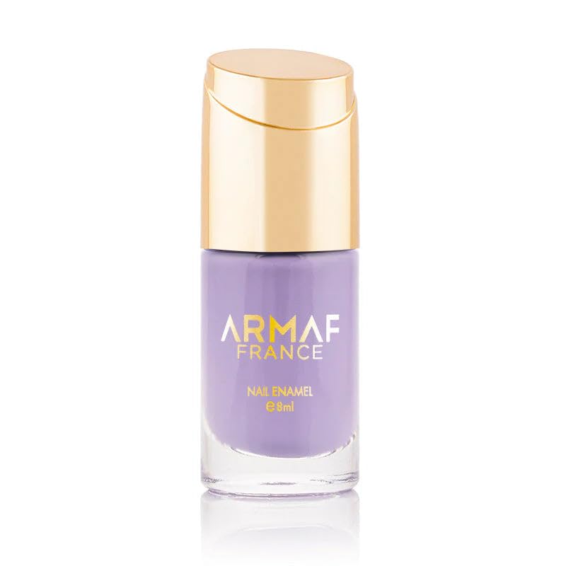 Armaf Beauté Nail Enamel - Lilac Mystery | Nail Polish Top Coat, Intense Glitter, Gel Nail Polish, Long-Lasting Formula, Smooth Finish | 8ml