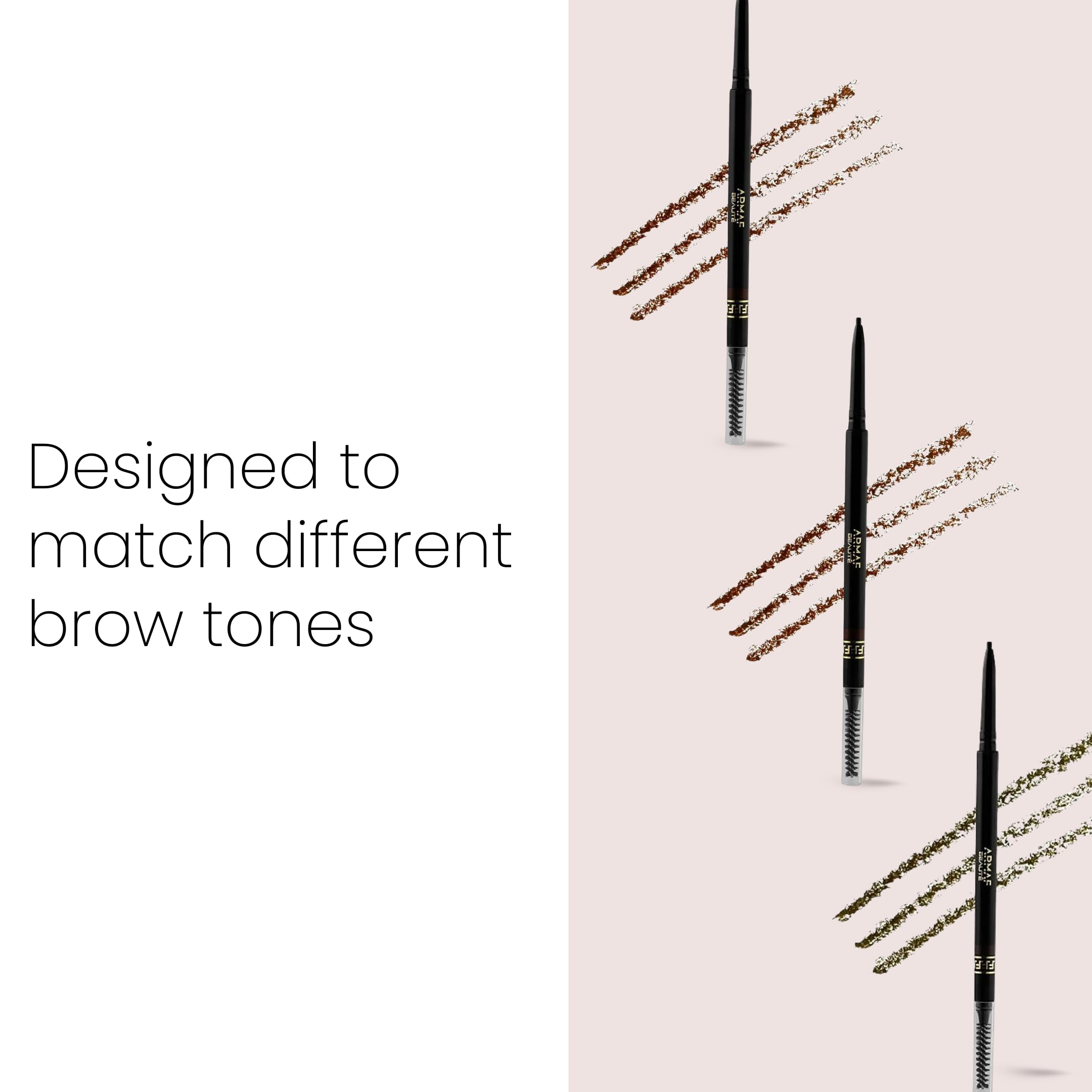 Armaf Beauté Precision Brow Definer - Eyebrow Pencil, Easy To Blend, Natural finish, Longwear | Brown - Image 5
