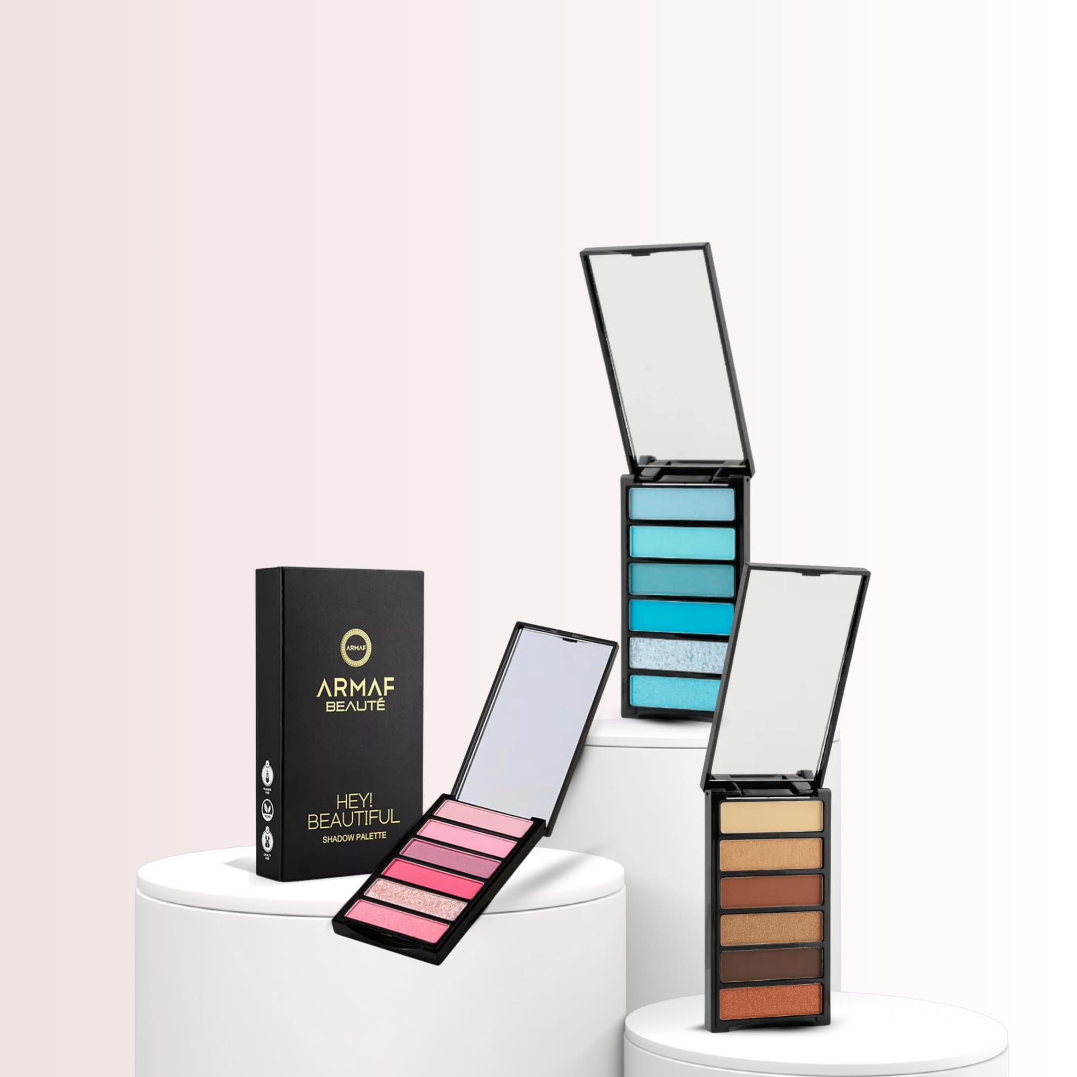 Armaf Beauté Shadow Palette: 6-In-1 Eyeshadow Palette Makeup, 10 Beautiful Shades In Each Eye Shadow Palette | Nudist - Image 5