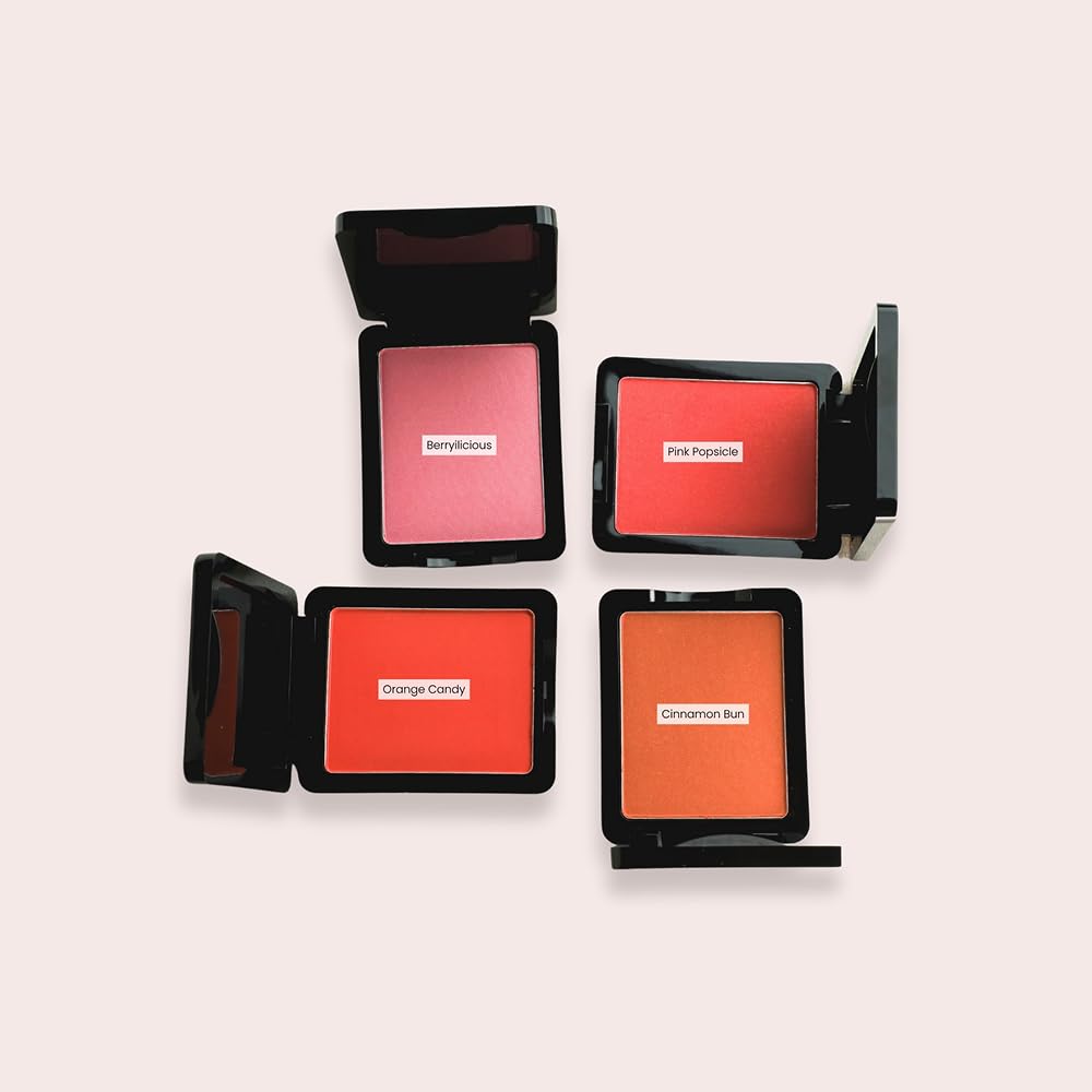Armaf Beauté What-a-Cheek: Blush - Highly Pigmented, Easy to Blend, Powder Blush, 4 Gorgeous Shades | Dark Peach, Orange Candy - Image 4